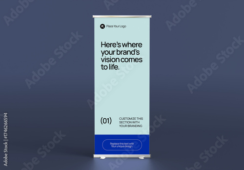 Standing Roll Banner Mockup