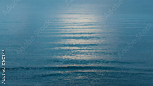Natural Ocean Background with Shimmering Water Surface