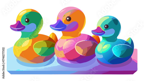 rubber duck and duckling