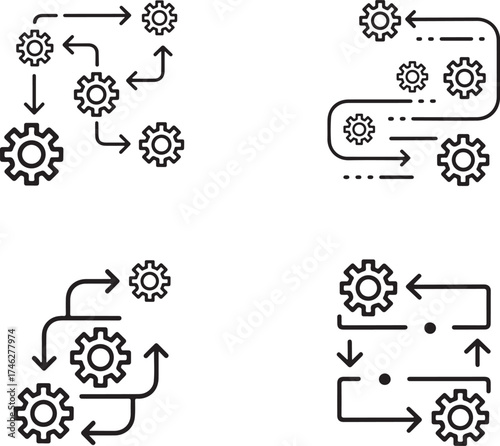 Methodology icon set