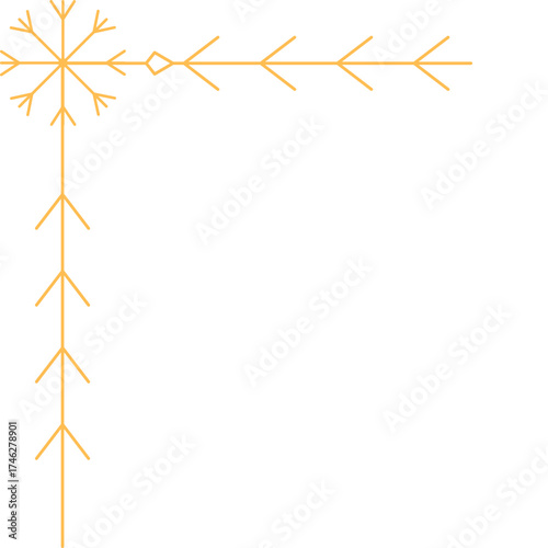 Christmas Snowflake Corner