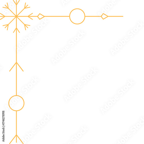 Christmas Snowflake Corner