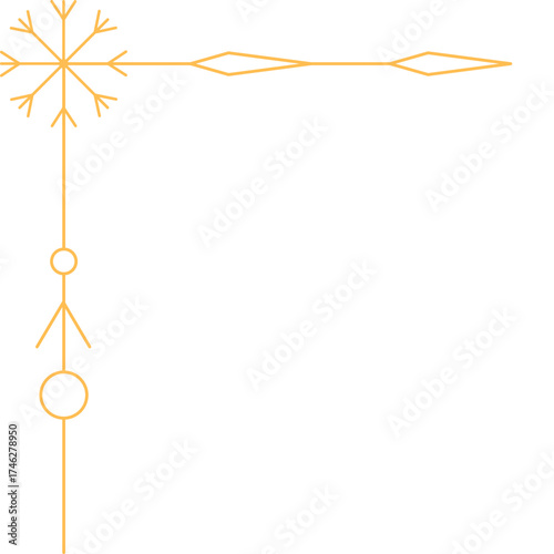 Christmas Snowflake Corner
