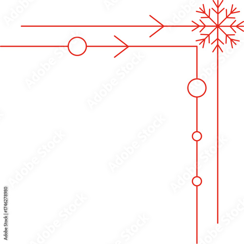 Christmas Snowflake Corner