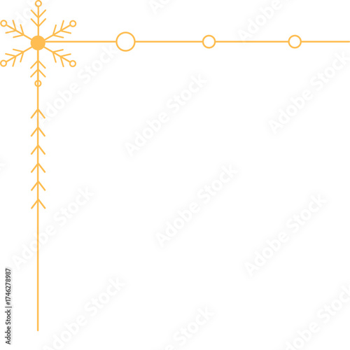 Christmas Snowflake Corner