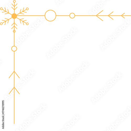 Christmas Snowflake Corner