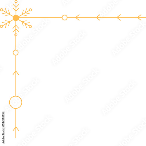 Christmas Snowflake Corner