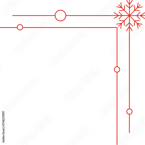 Christmas Snowflake Corner