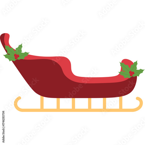 Christmas Sleigh Illustration