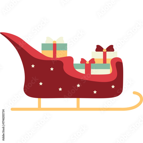 Christmas Sleigh Illustration