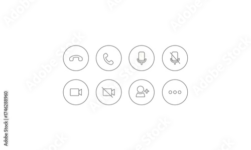 Phone icon set. Chat bubble icon. Telephone call sign.  Aman Saifi