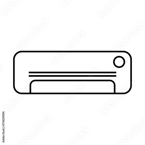 air conditioner on white backround