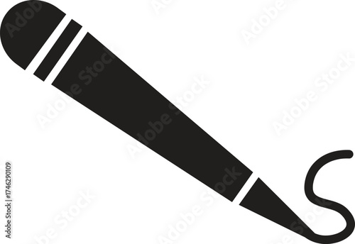 Microphone Silhouette Vector Illustration