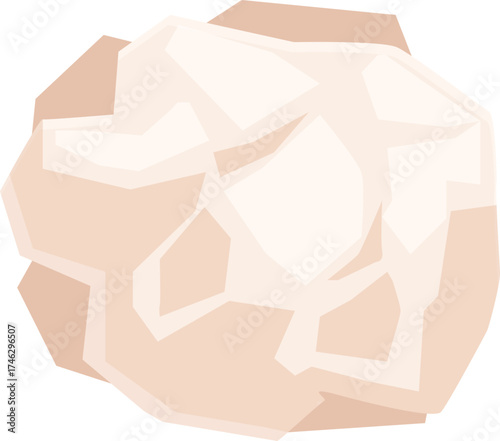 Polygonal beige stone illustrating geology, minerals, and the natural world