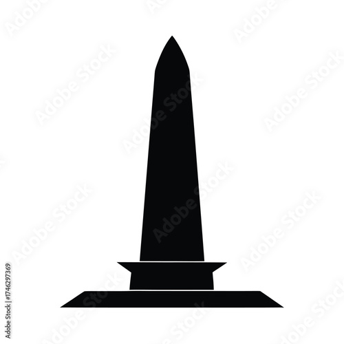 Axum Obelisk Heritage Monument Symbol Design
