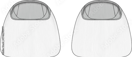 Vector illustration of modern car seat cover design with smooth lines, detailed pattern, stylish automotive interior cushion protection concept