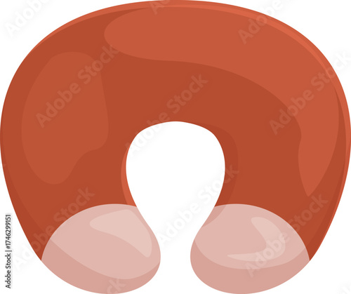 Soft u shaped travel pillow providing comfort and support during travel, ensuring a restful sleep on the go