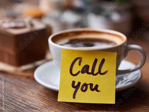 Coffee cup with 