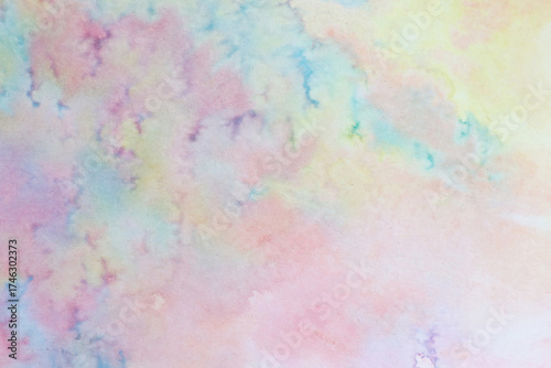 colourful pastel abstract aquarelle blurred background with free space