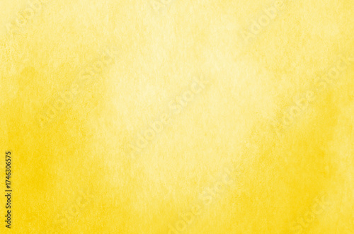 Abstract yellow watercolor background texture