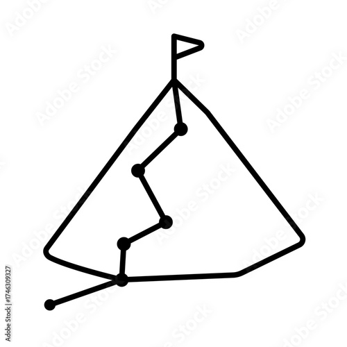 acheivement, flag, mountian, ice berg, target, ambition, business