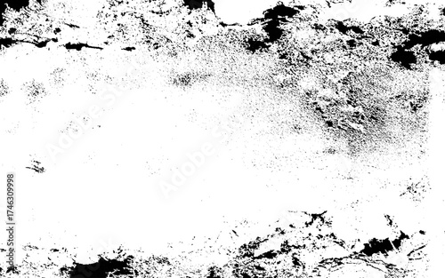 Abstract monochrome background. Black and white texture pattern. Grunge texture. Vector illustration.