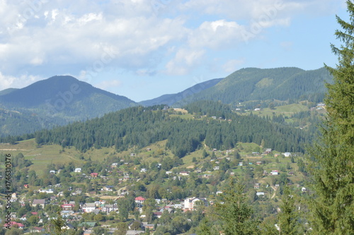 view of the mountains