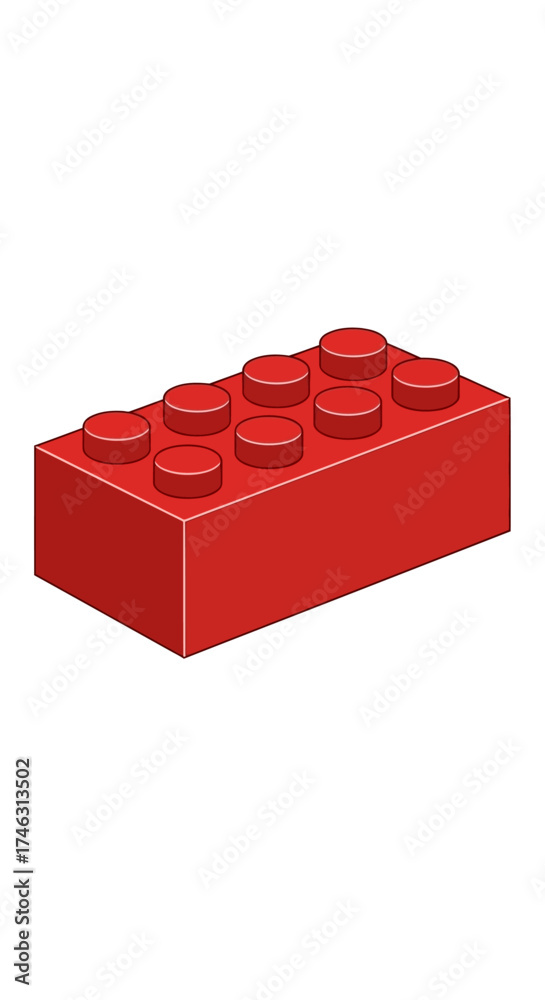 Obraz premium Red Lego Brick.