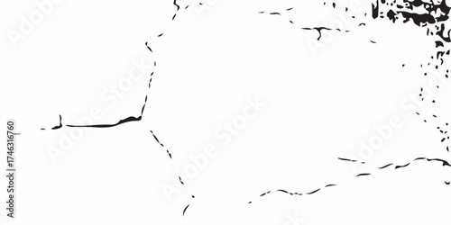 Grunge vector illustration of black ink and white paint splashes colliding, creating a dirty splatter and stain texture for your design pattern border.