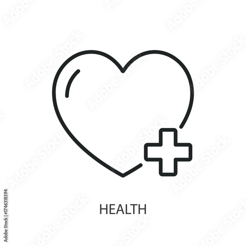 Health thin line vector icons.