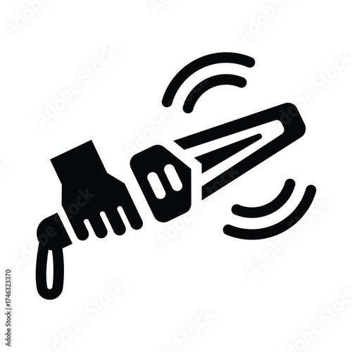  metal detector glyph icon illustration vector graphic.eps