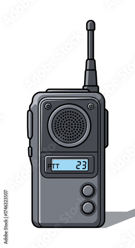Vintage Two-Way Radio Communication Device.