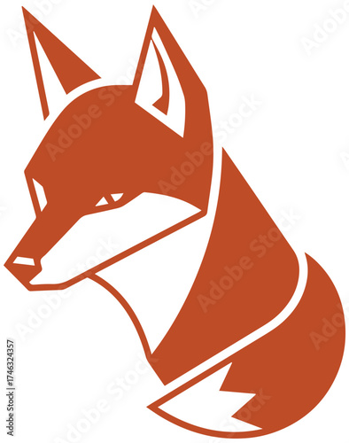 Modern fox head logo design for branding, wildlife conservation, and creative company identity