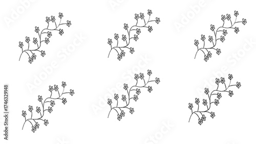 vector floral alphabet