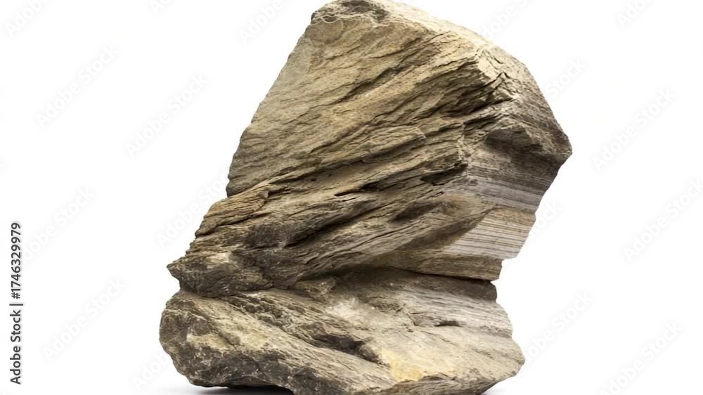 A rock sitting on a table