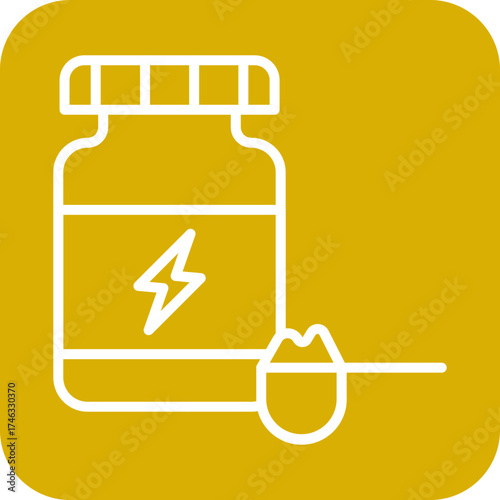 Protein Powder Icon Style