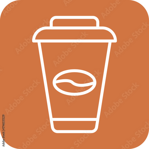 Coffee Cups Icon Style