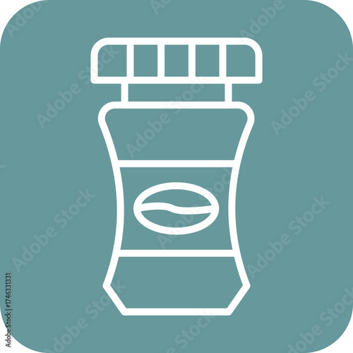 Coffee Jar Icon Style