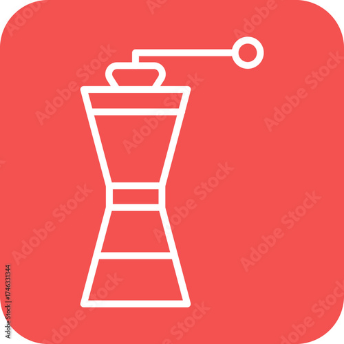 Coffee Mill Icon Style