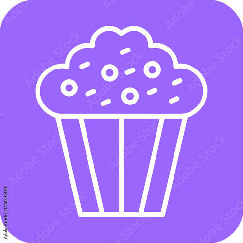 Coffee Muffin Icon Style
