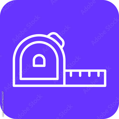Measuring Tape Icon Style