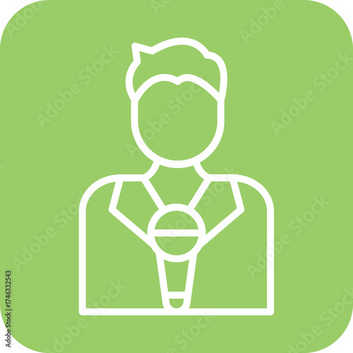 Journalist Male Icon Style