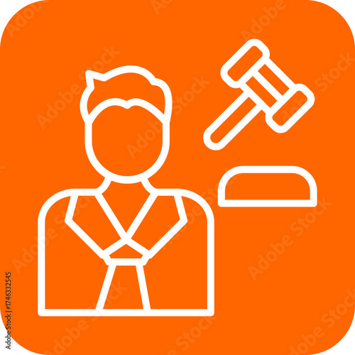 Judge Male Icon Style