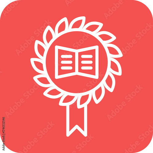 Literary Award Icon Style