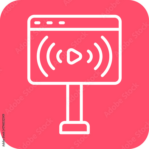 Live Stream Icon Style