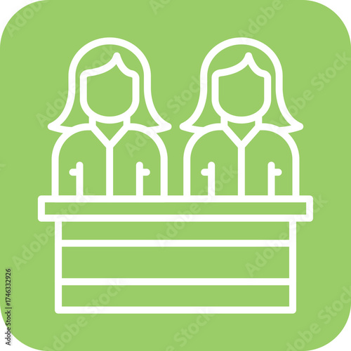 Juror Female Icon Style