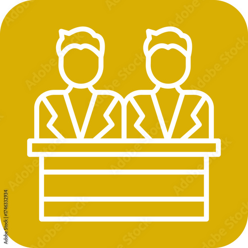 Juror Male Icon Style