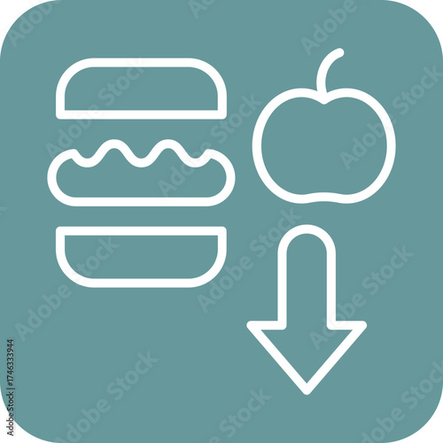 Calorie Deficit Icon Style
