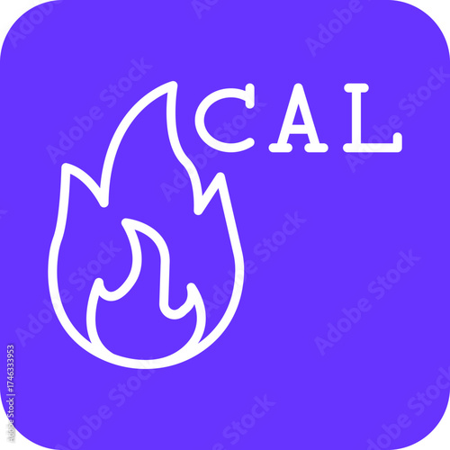 Burning Calories Icon Style