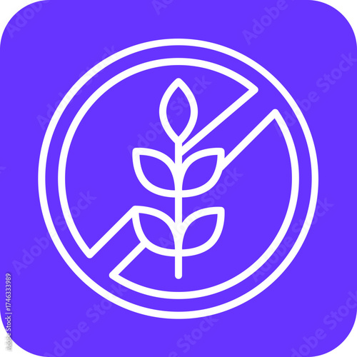 Gluten Free Food Icon Style